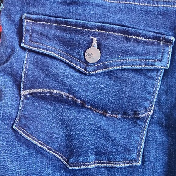 Lee Modern 3404770 Series Curvy Fit Bootcut Jeans Blue Stretch Womens Size 16/S - Picture 7 of 7